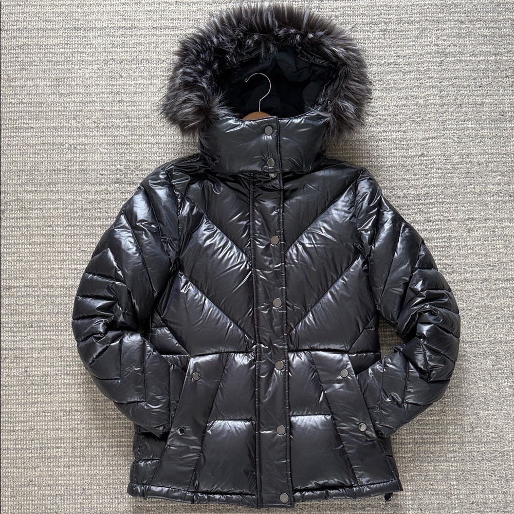 SOLD - Pajar Shiny Black Puffer Jacket